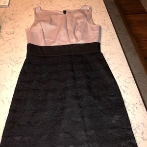 Lace bottom cocktail dress